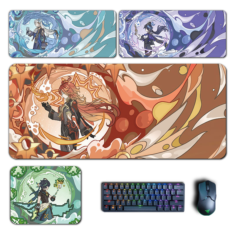Gaming Accessories For Gaming Desk - Alfombrilla de ratón de impacto Genshin