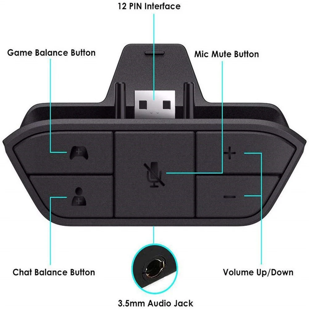 Adaptador de auriculares estér - Gaming Headphone Accessories reseña y precio
